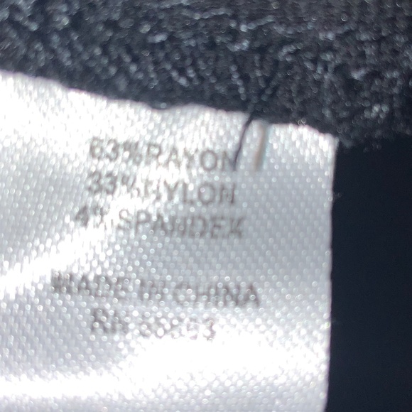 Athena Marie A line skirt front tie pockets Sz M black white topstitching - Picture 4 of 5